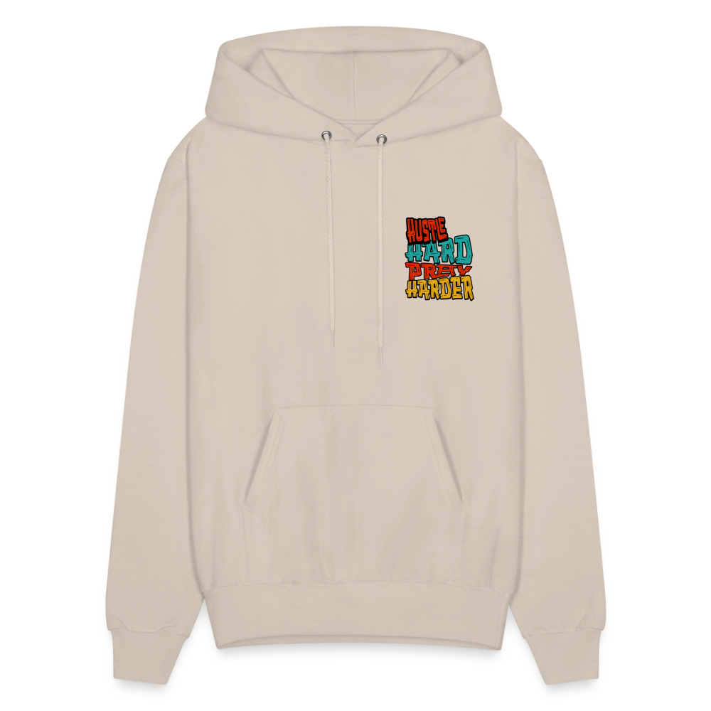 Hustle Hard Pray Harder Hoodie Cream - Sand