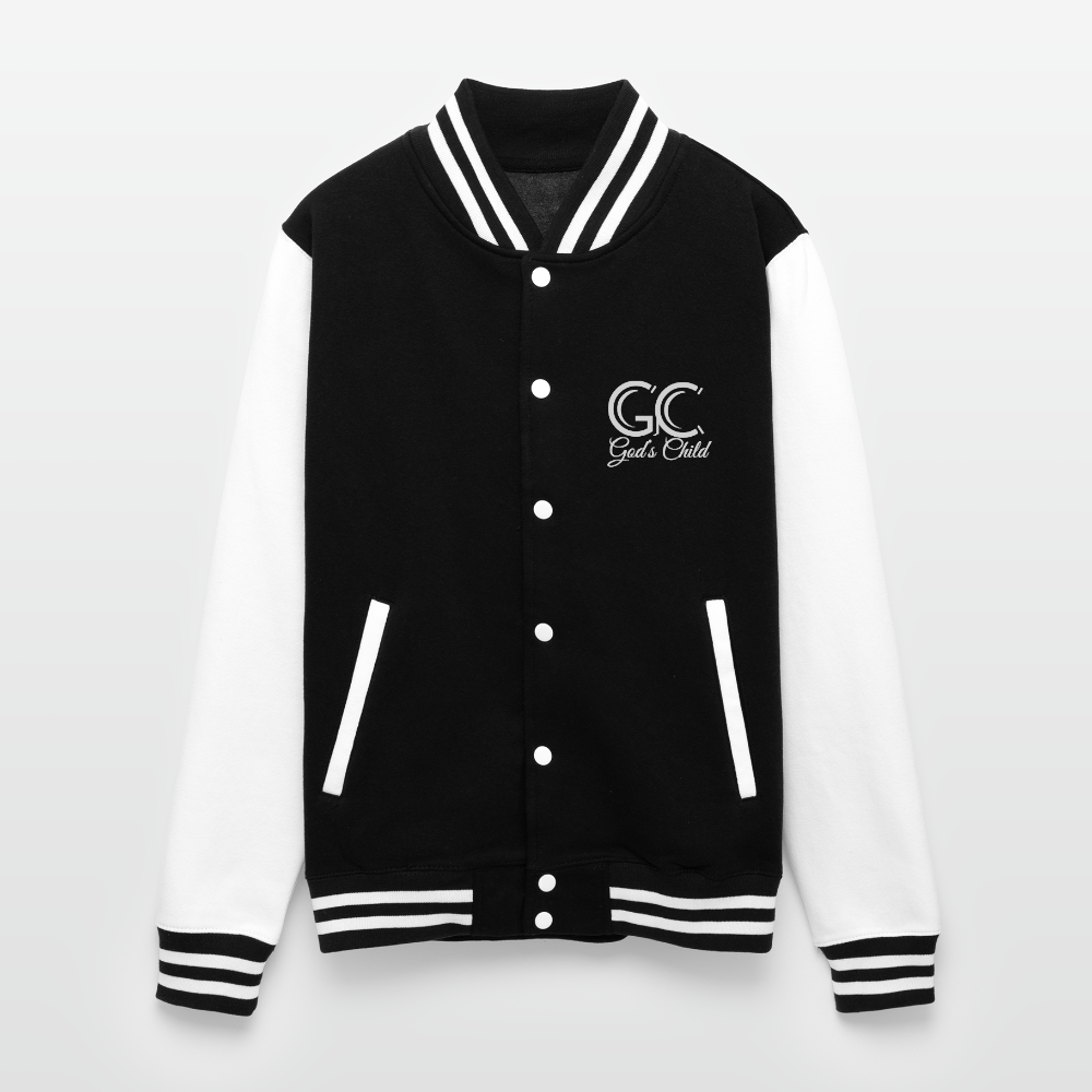 God's Child Letterman Jacket - black/white