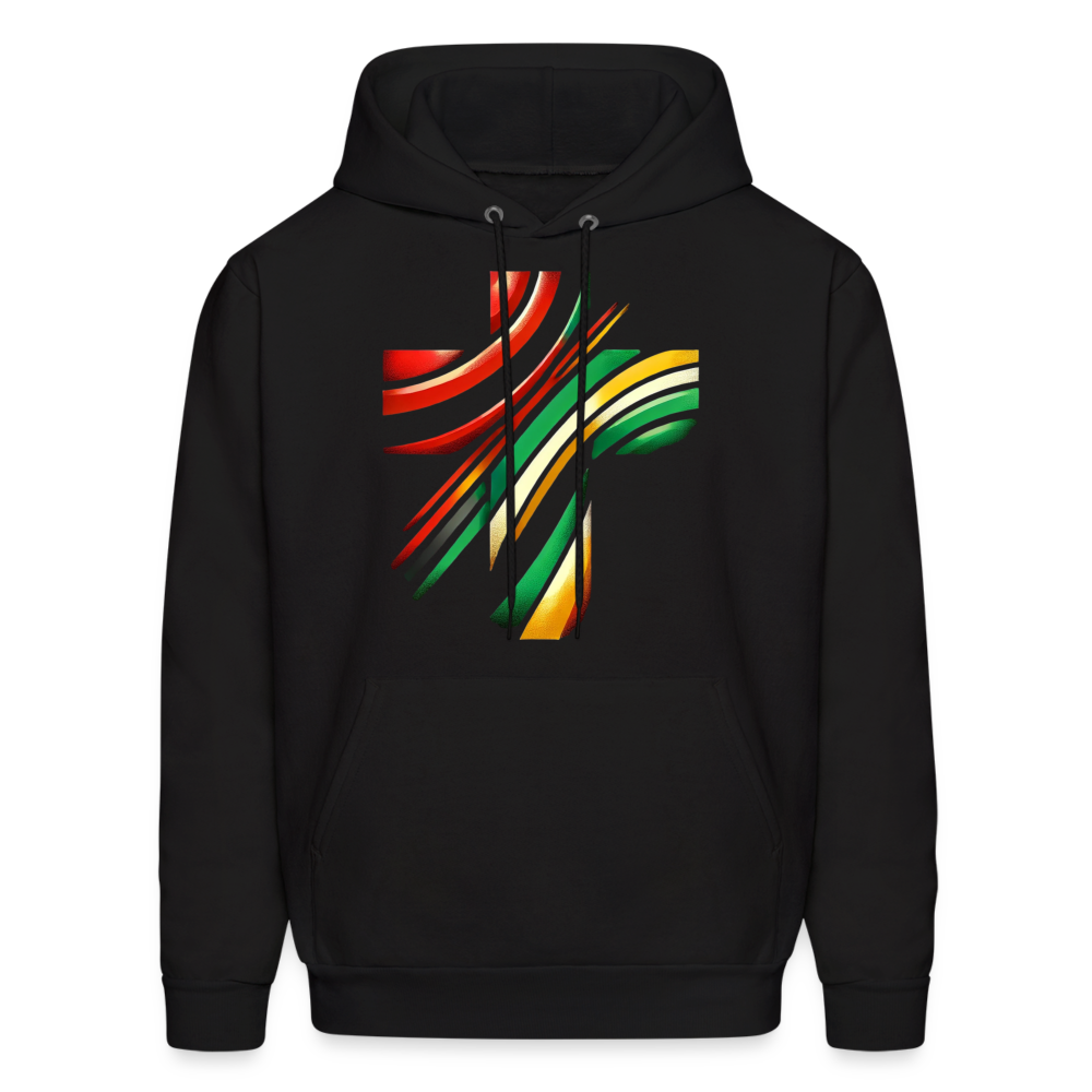 Heritage Cross Hoodie - black