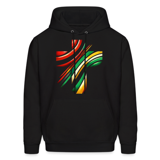 Heritage Cross Hoodie - black