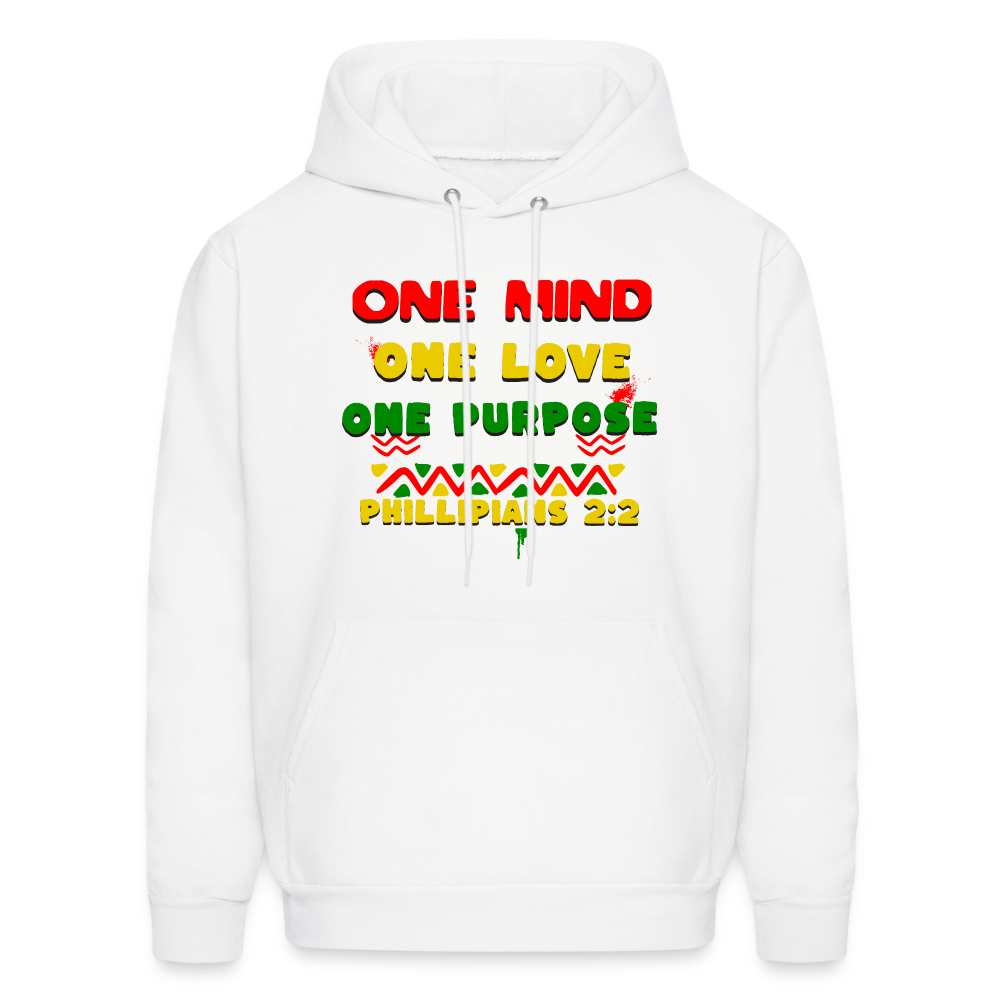 One Mind One Love One Purpose Hoodie - white