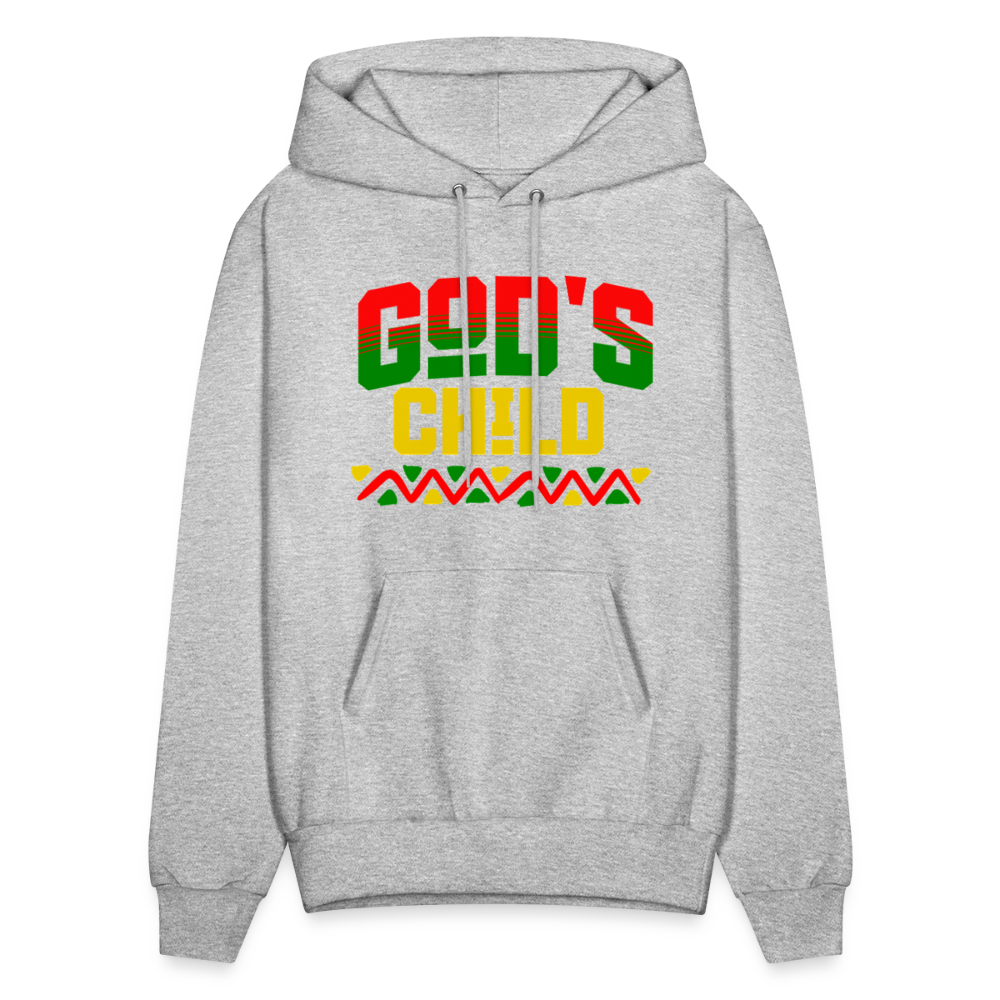 God's Child Black History Hoodie - heather gray