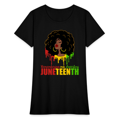 Remembering Our Ancestors Women's T-Shirt - black