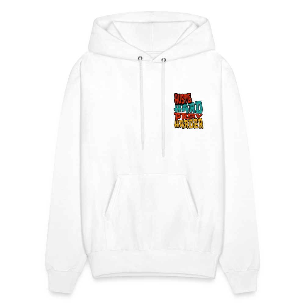 Hustle Hard Pray Harder Hoodie White - white