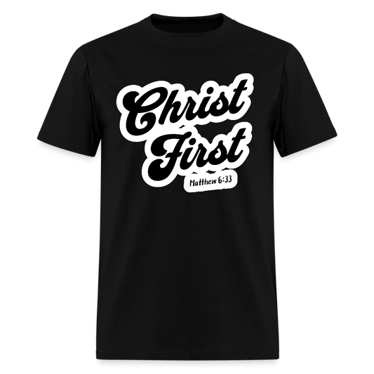 Christ First T-Shirt - black
