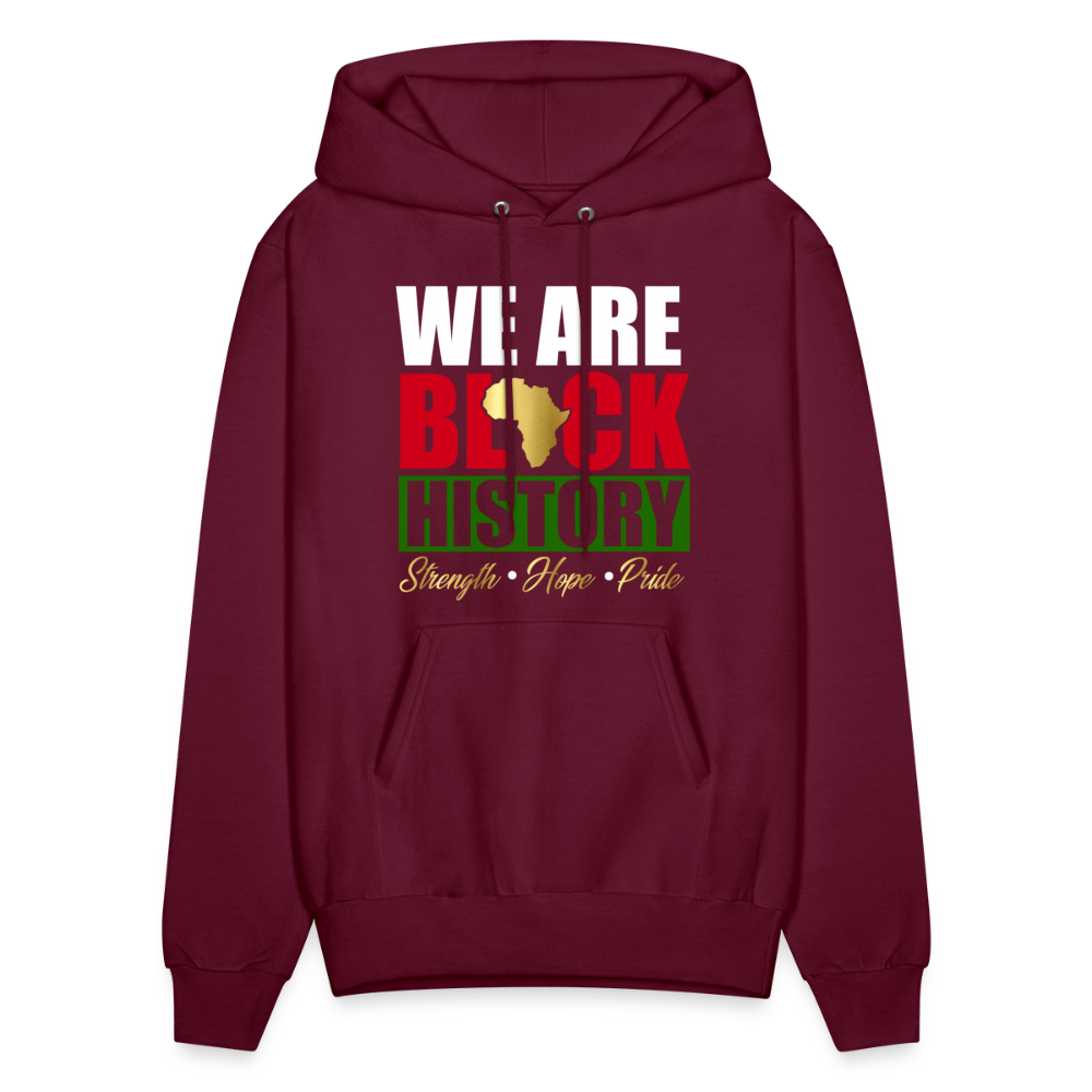 We Are Black History Hoodie - burgundy