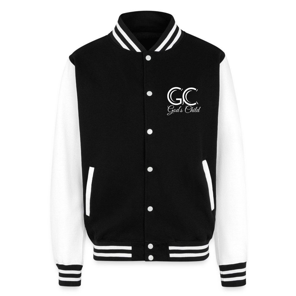 God's Child Letterman Jacket - black/white