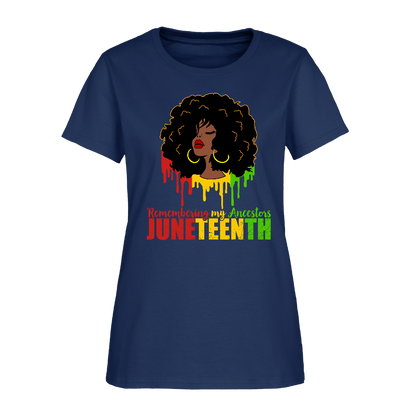 Remembering Our Ancestors Women's T-Shirt -  blue dusk