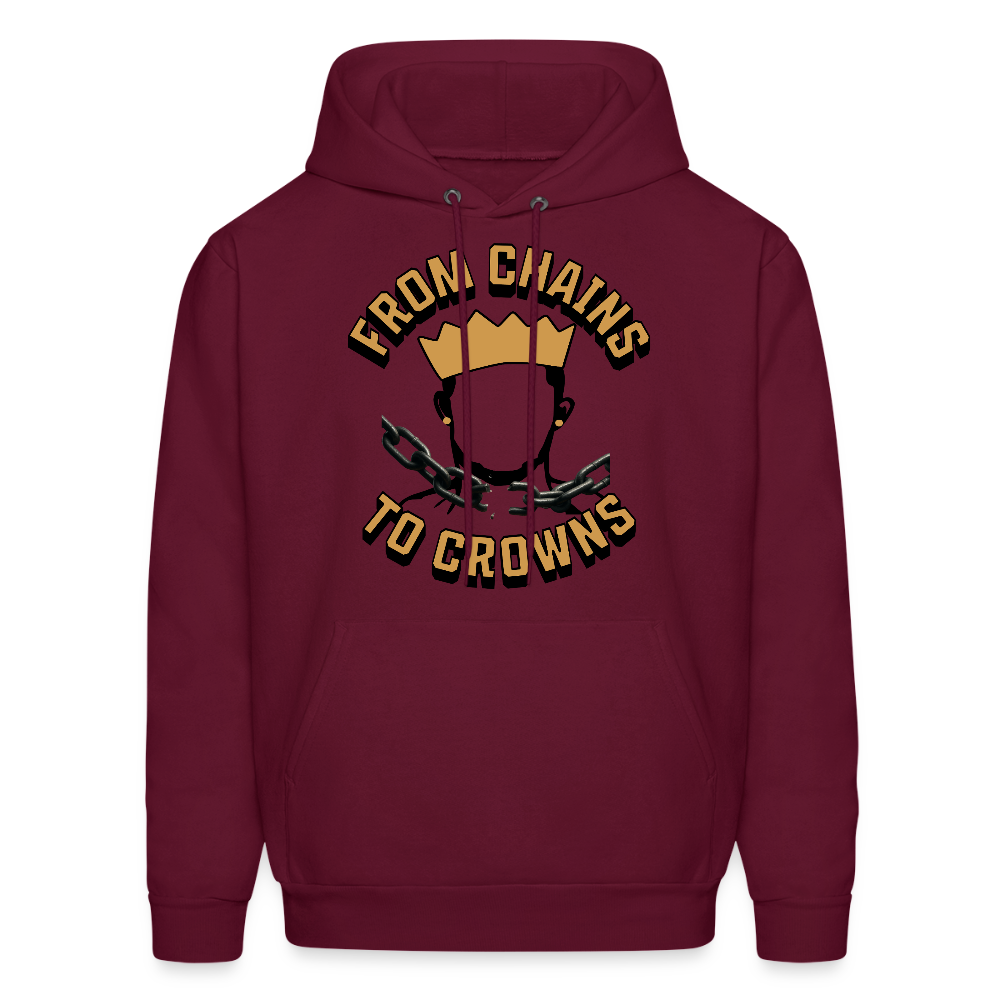 From Chains To Crowns Hoodie - burgundy