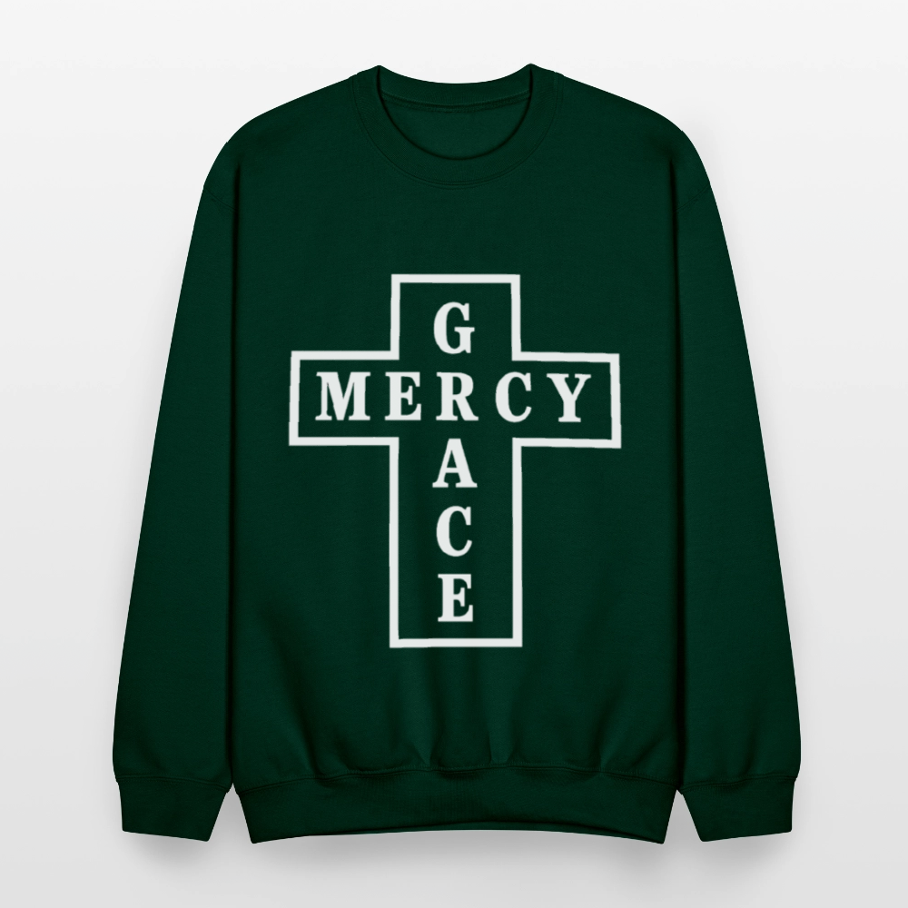 Grace & Mercy Crewneck Sweatshirt - forest green