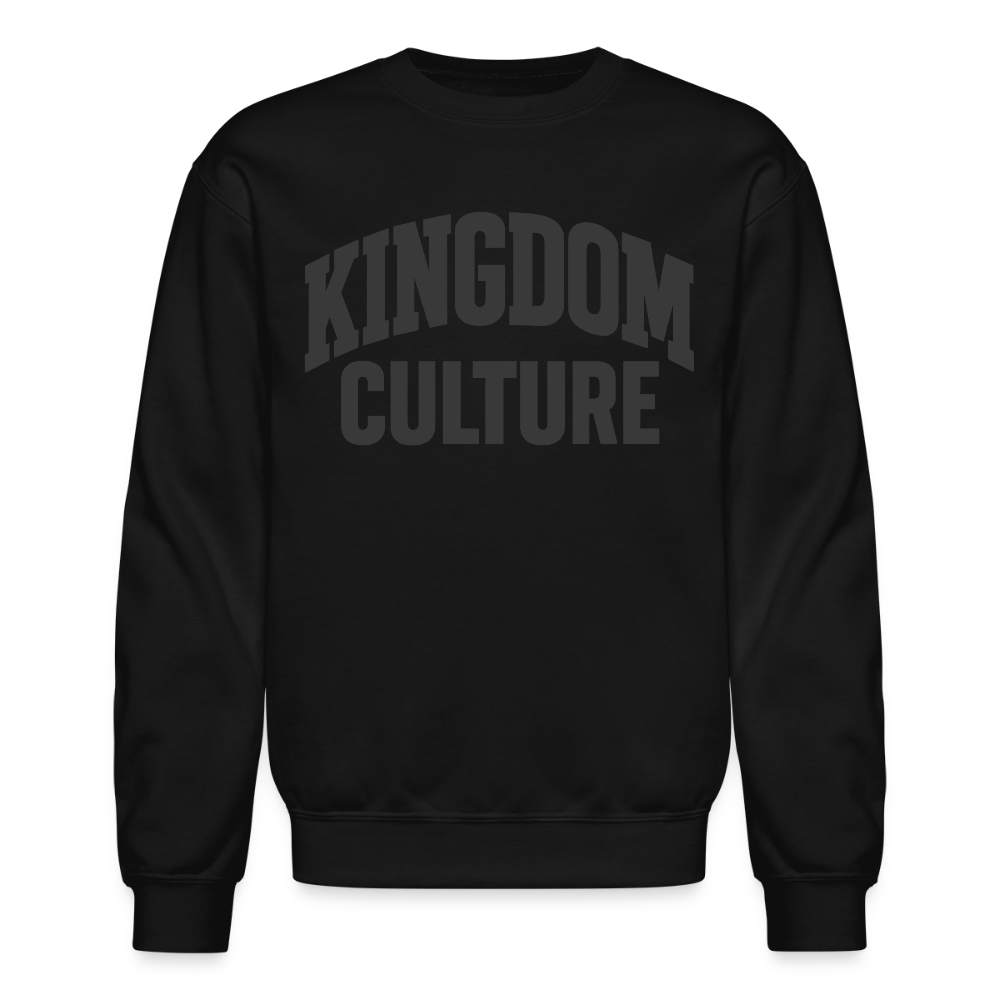 Kingdom Culture Black on Black Crewneck Sweatshirt - black