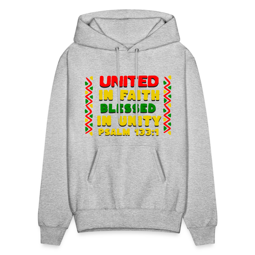 United In Faith Blessed In Unity Hoodie - heather gray