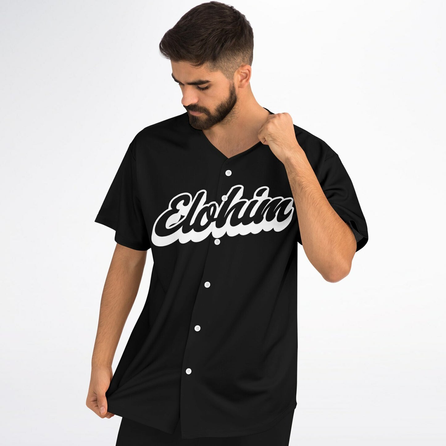 Elohim Baseball Jersey - Black