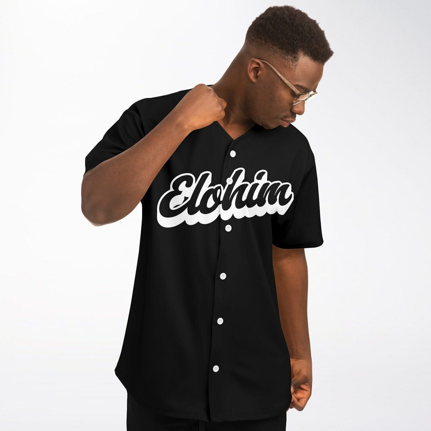 Elohim Baseball Jersey - Black