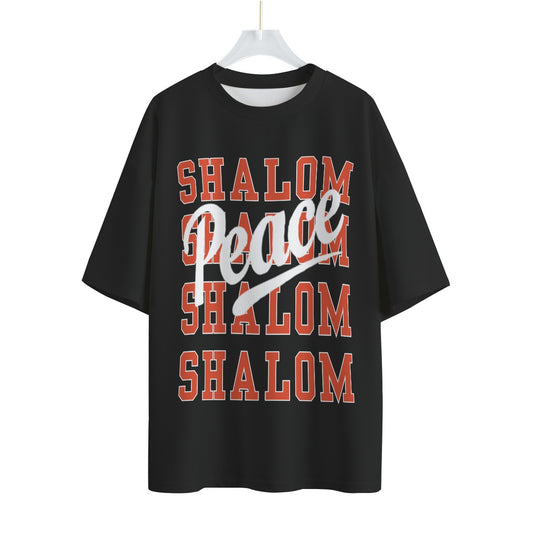 Shalom Peace Unisex Drop-shoulder T-shirt