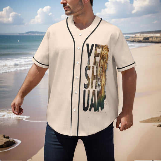 Yeshua Baseball Jersey With Pinstripes