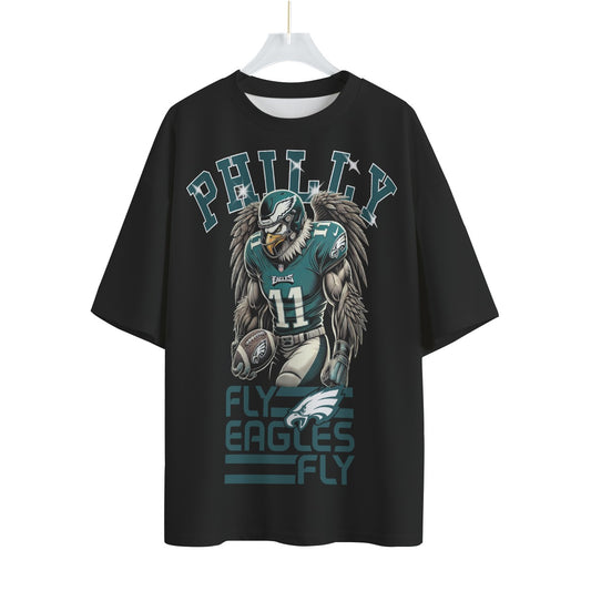 Eagles Mascot Unisex Drop-shoulder T-shirt