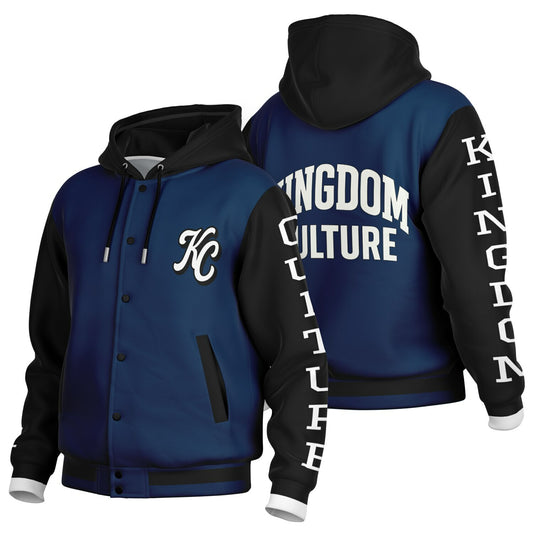 Kingdom Culture Hooded Baseball Jacket