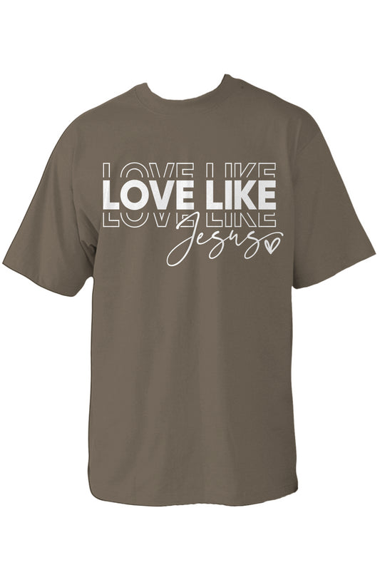 Love Like Jesus Oversized Heavyweight T Shirt