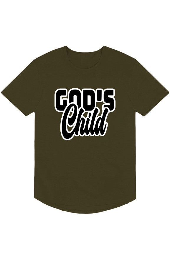 God's Child Drop Tail Tee
