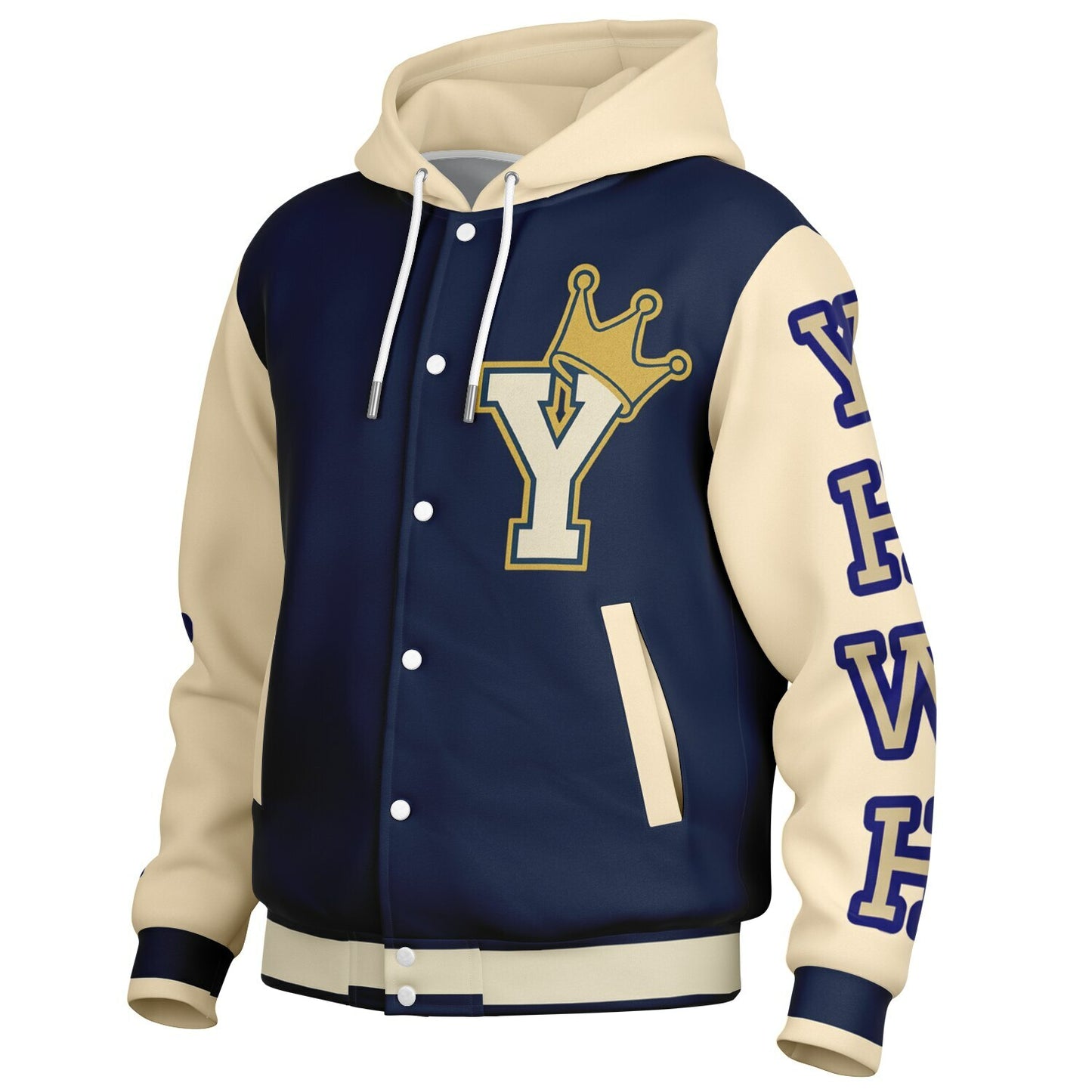 YHWH Hooded Baseball Jacket