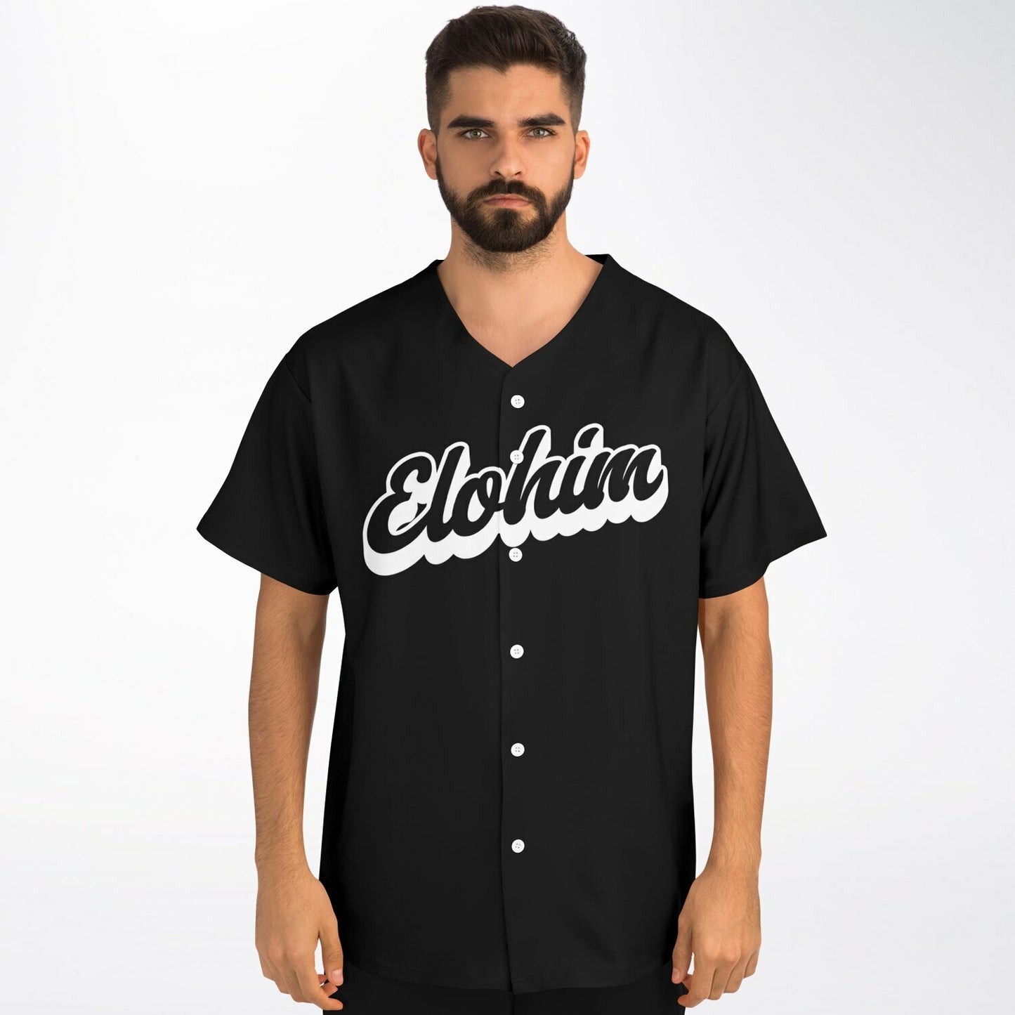 Elohim Baseball Jersey - Black