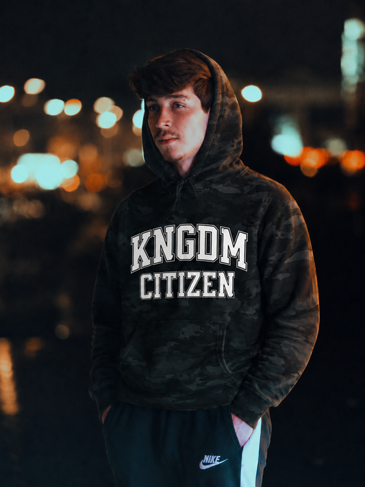KNGDM Citizen Black Camo Hoodie