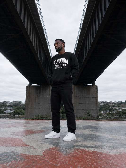 Kingdom Culture Pocketed Crew + FREE TEE - Black