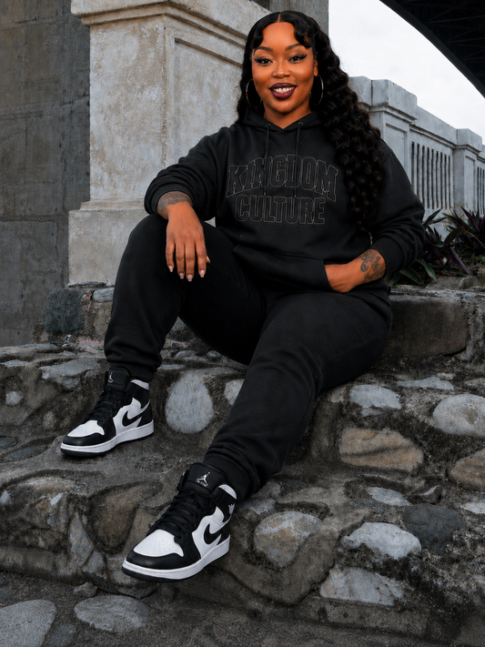 Kingdom Culture Black On Black Hoodie