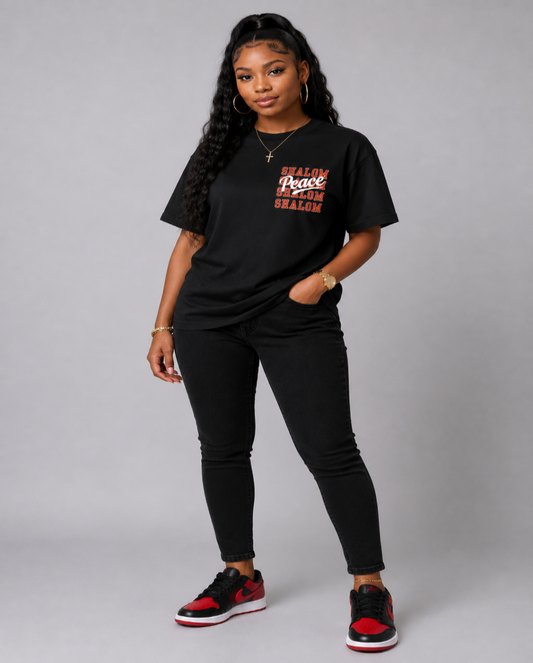Shalom Peace Oversized Tee