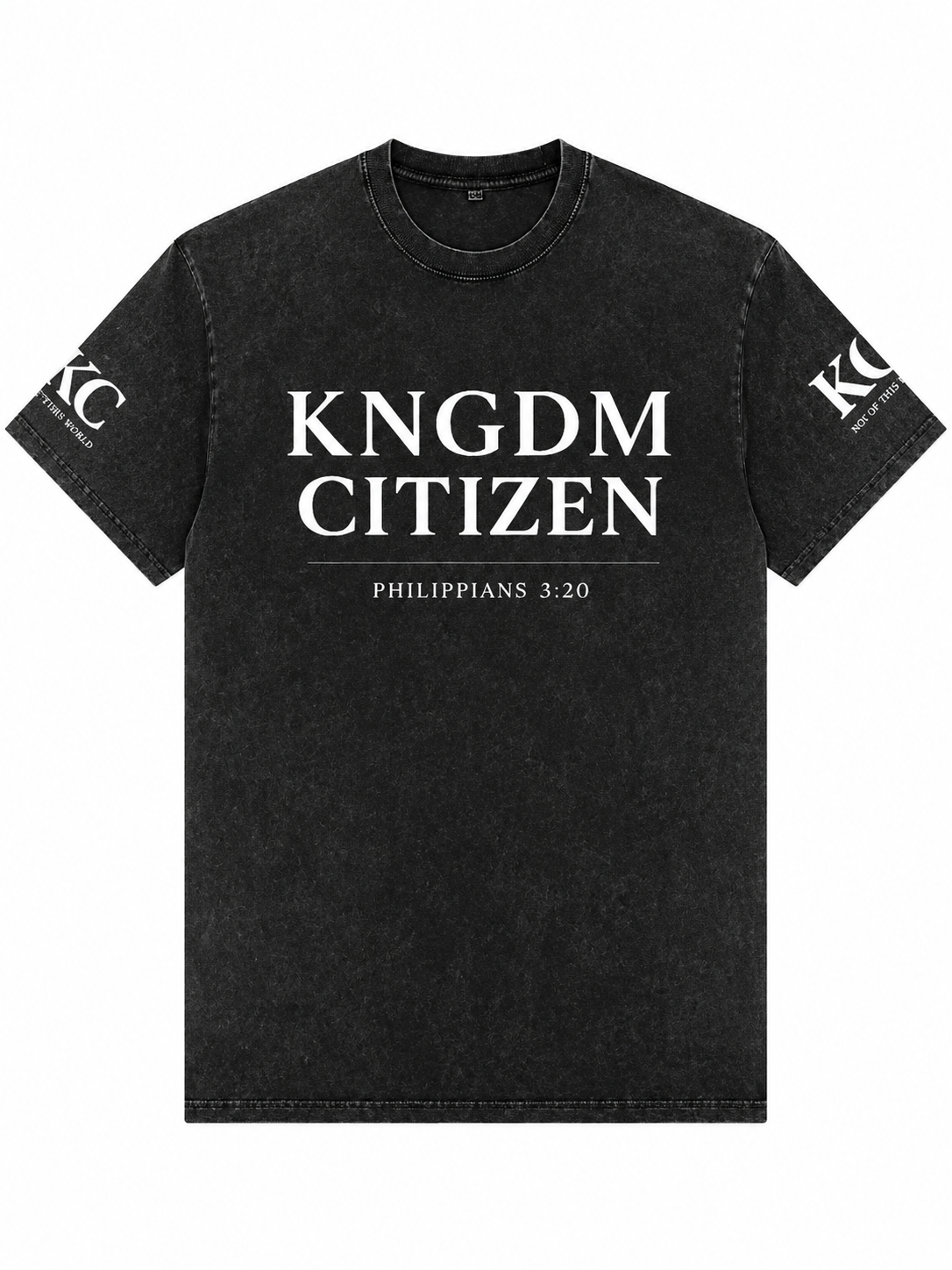 KNGDM Citizen Snow Washed Oversized Cotton T-Shirt