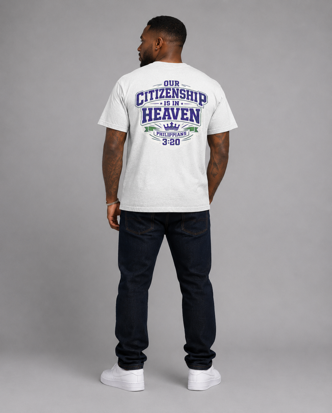 Kingdom Citizen Badge White Tee