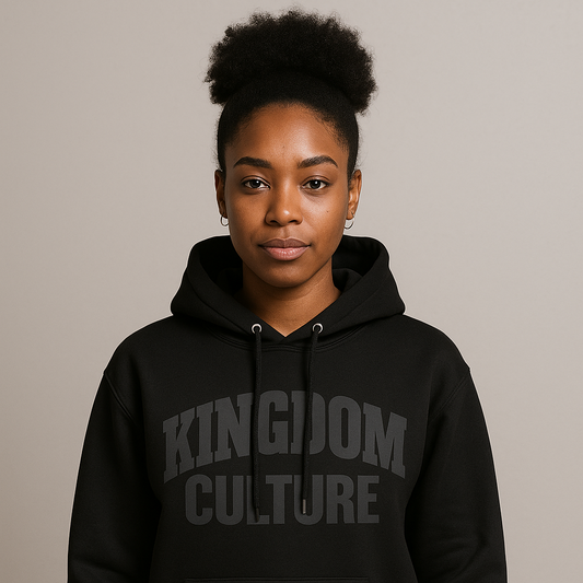 Kingdom Culture Black on Black Hoodie
