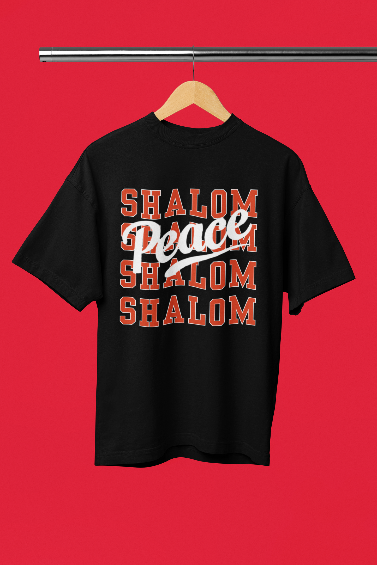 Shalom Peace Unisex Drop-shoulder T-shirt