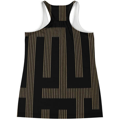 Golden Aztec Nights Mesh Tank Top & Legging Set