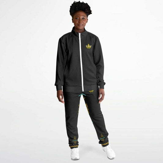 LSJ Black Color Burst Tracksuit