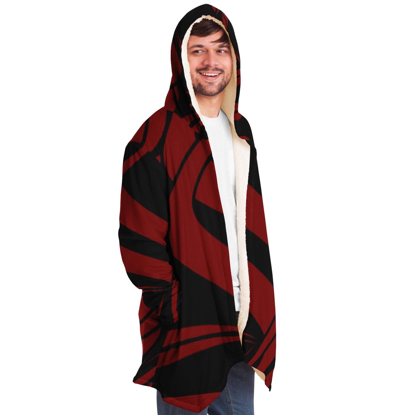 LSJ Black & Red Microfleece Cloak