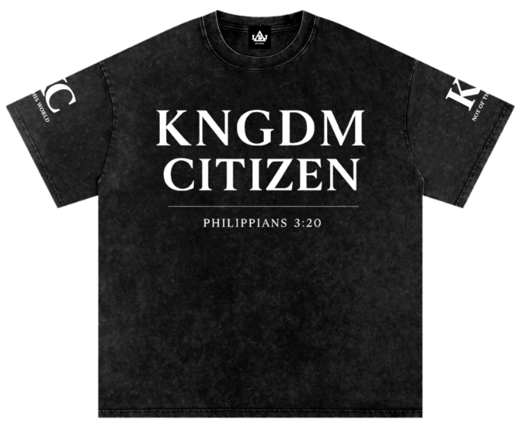 KNGDM Citizen Snow Washed Oversized Cotton T-Shirt