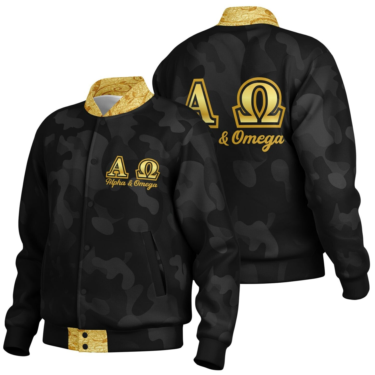 Alpha & Omega Varsity Jacket