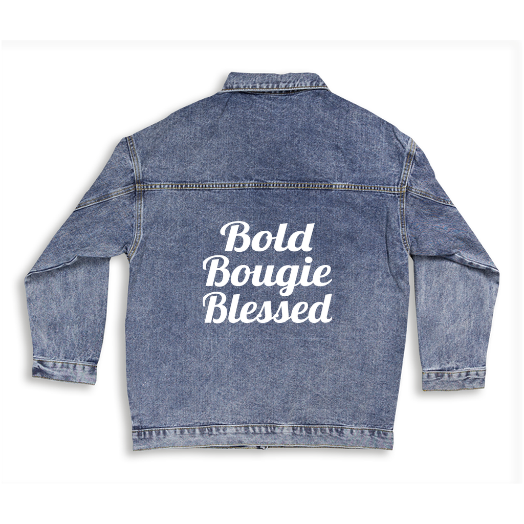 Bold Bougie & Blessed Women's Denim Jacket