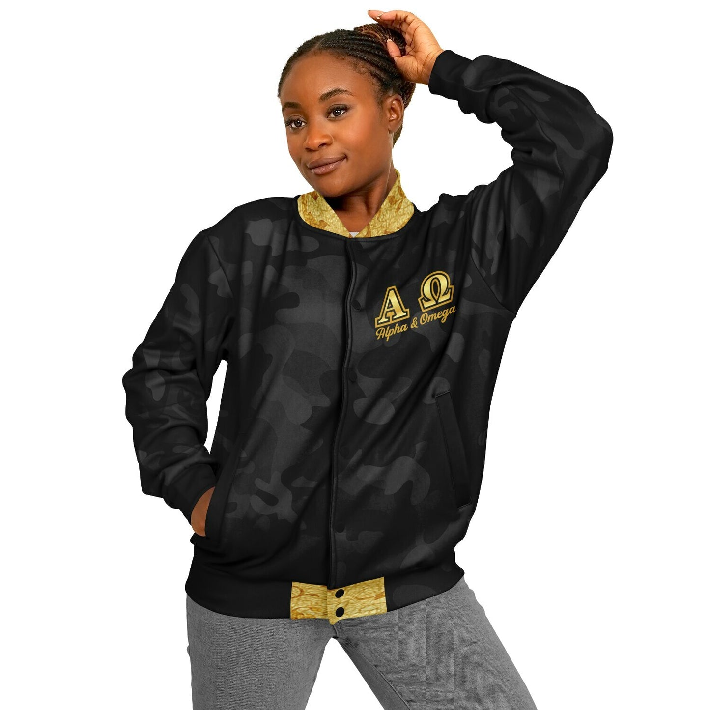 Alpha & Omega Varsity Jacket