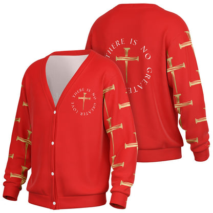 No Greater Love Cardigan - Red