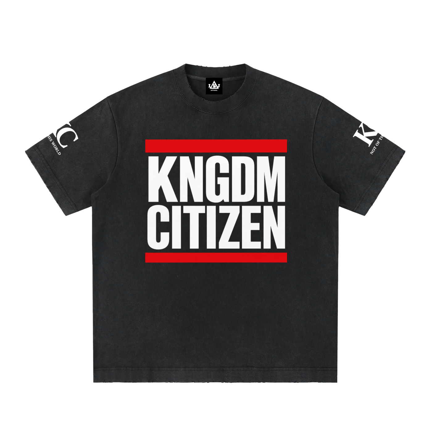 KNGDM Citizen Vintage Washed Frayed T-Shirt