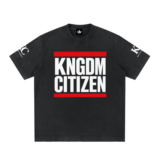 KNGDM Citizen Vintage Washed Frayed T-Shirt