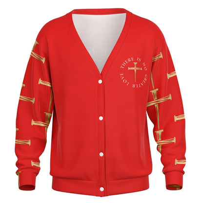 No Greater Love Cardigan - Red