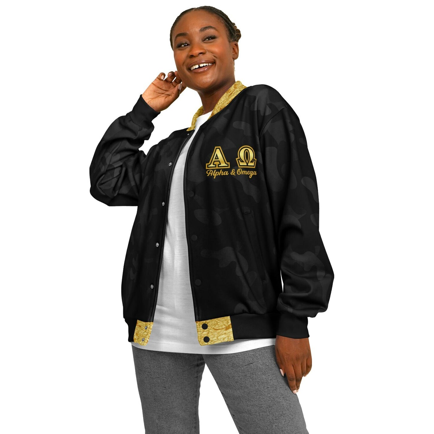 Alpha & Omega Varsity Jacket