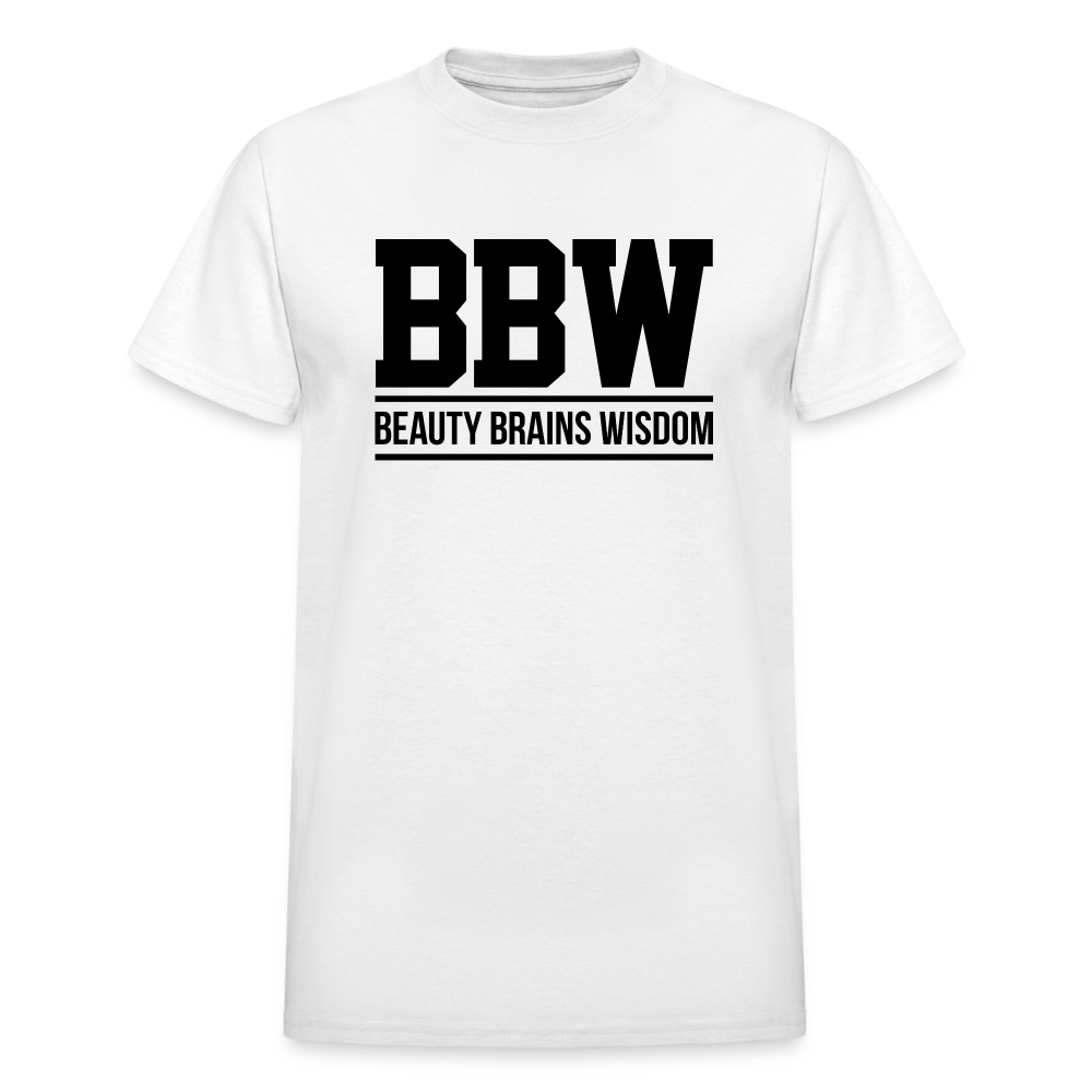 Beauty Brains Wisdom (BBW) T-Shirt - white