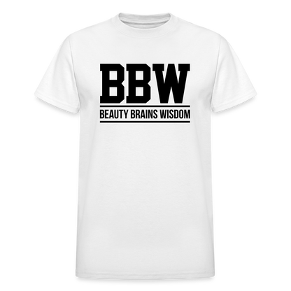 Beauty Brains Wisdom (BBW) T-Shirt - white