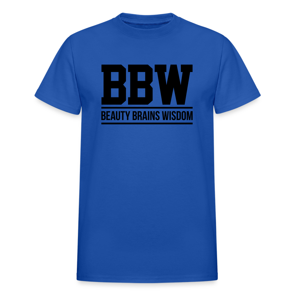 Beauty Brains Wisdom (BBW) T-Shirt - royal blue