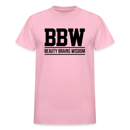 Beauty Brains Wisdom (BBW) T-Shirt - light pink